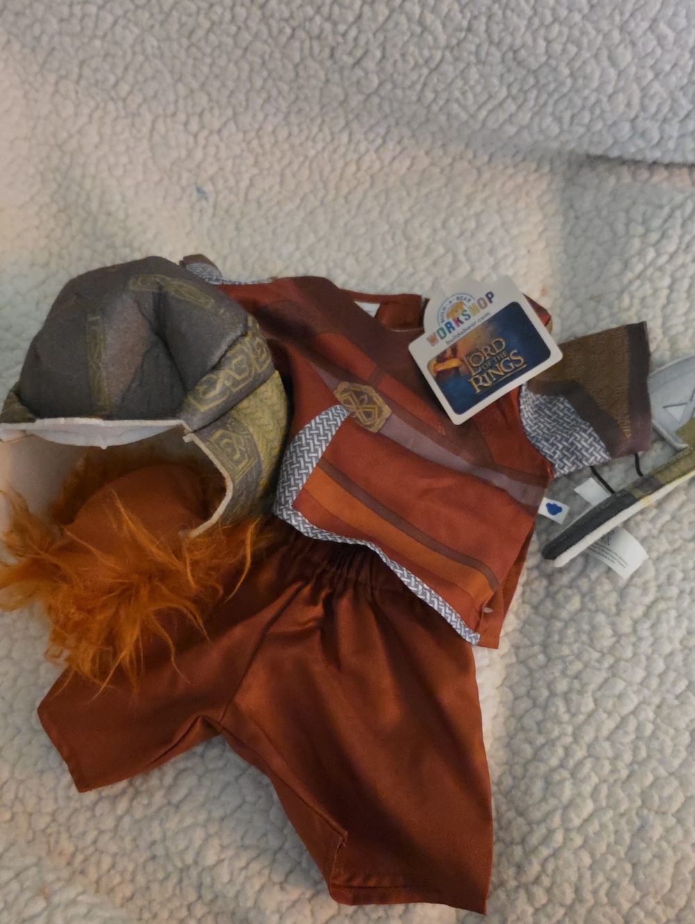 Build-A-Bear Lord of the Rings Orange Viking Costume